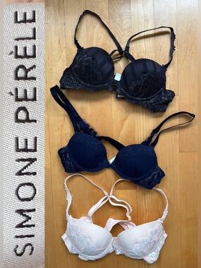 3️⃣NWT Bundle Push-Up Racerback Bra Underwire Simone Pérèle Amour Manille 32A&B